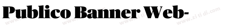 Publico Banner Web字体转换